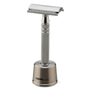 Luxury DE razor with stand, Stainless steel