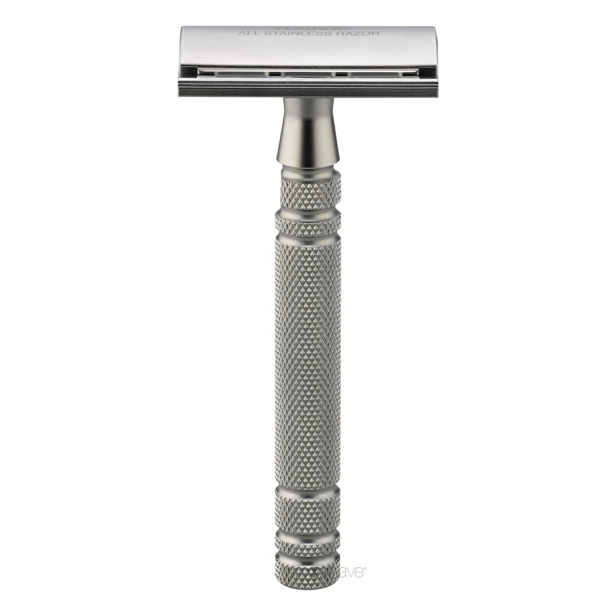 Luxury DE razor with stand, Stainless steel