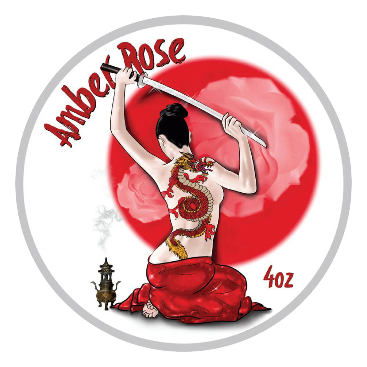 Shaving soap, Amber Rose, 118 ml.