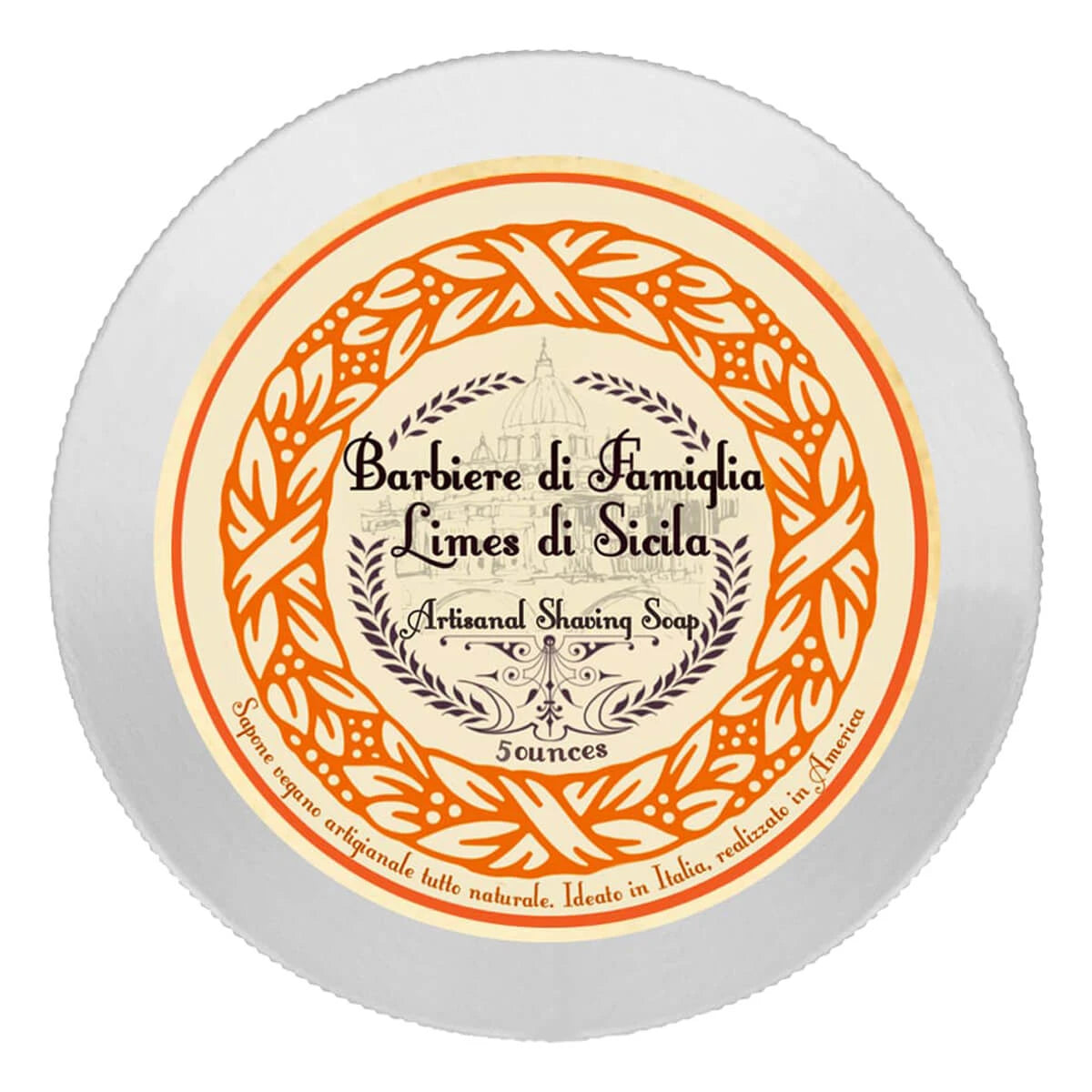 Shaving soap, Barbiere di Famiglia Limes di Sicilia, 148 ml.