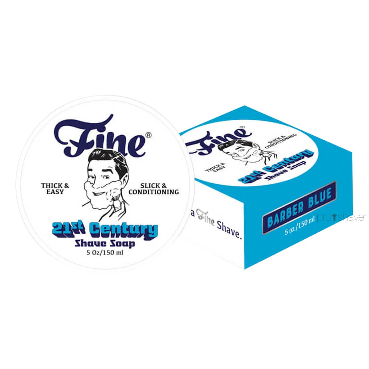 Barber Blue Shaving soap in bowl, 150 ml.