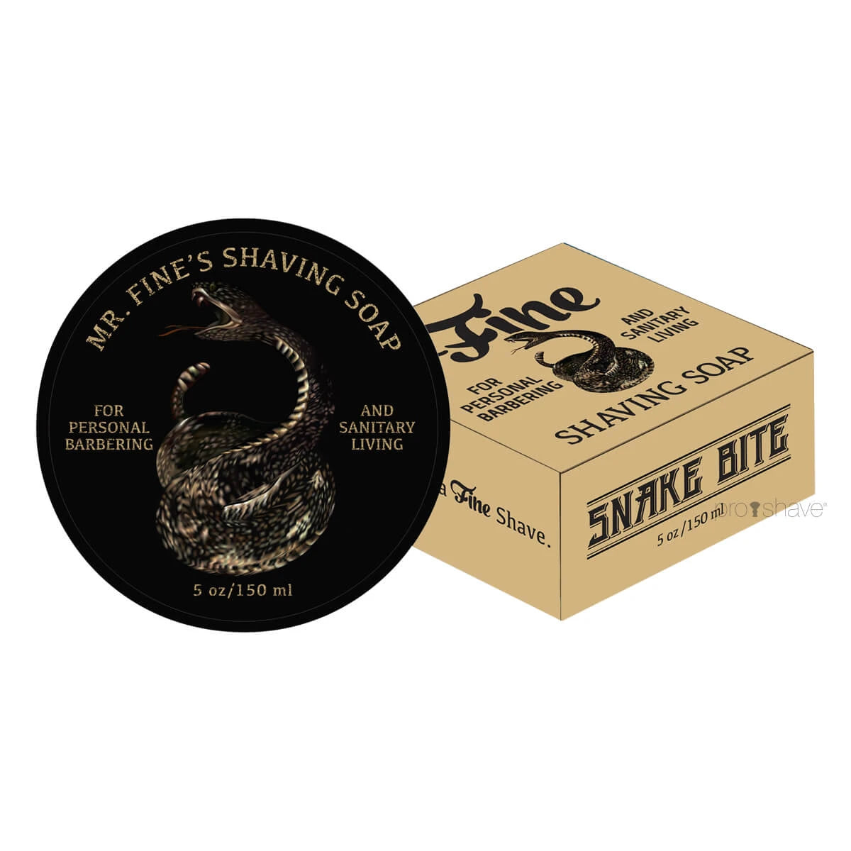 Snake Bite shaving soap in bowl, 150 ml.