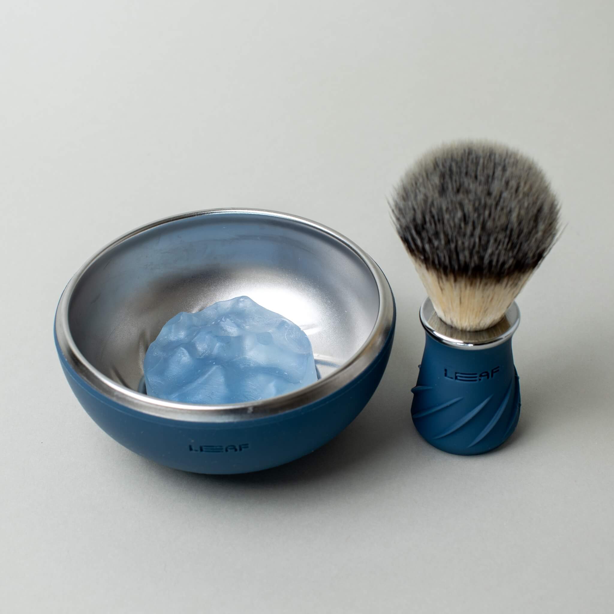 Shaving Brush & Shaving Bowl Set, Glacier