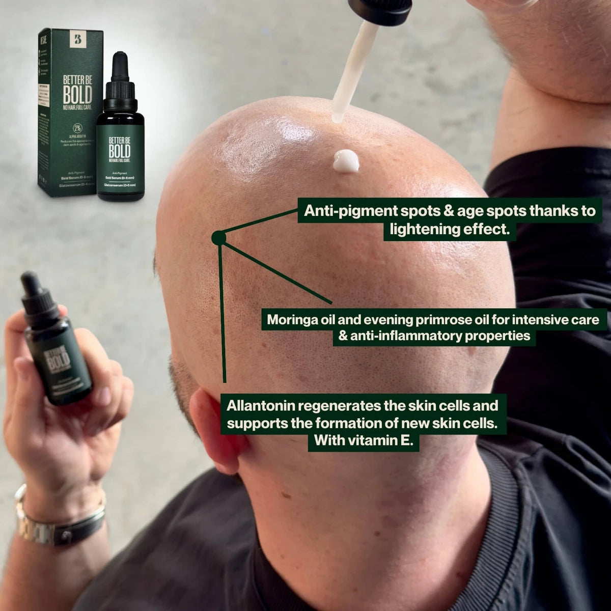 Midnight Recovery & Repair Bald Serum (0-6 mm.), 30 ml.
