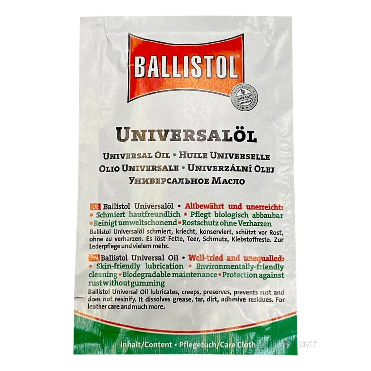 Universal oil, Wipe, 1 pc.