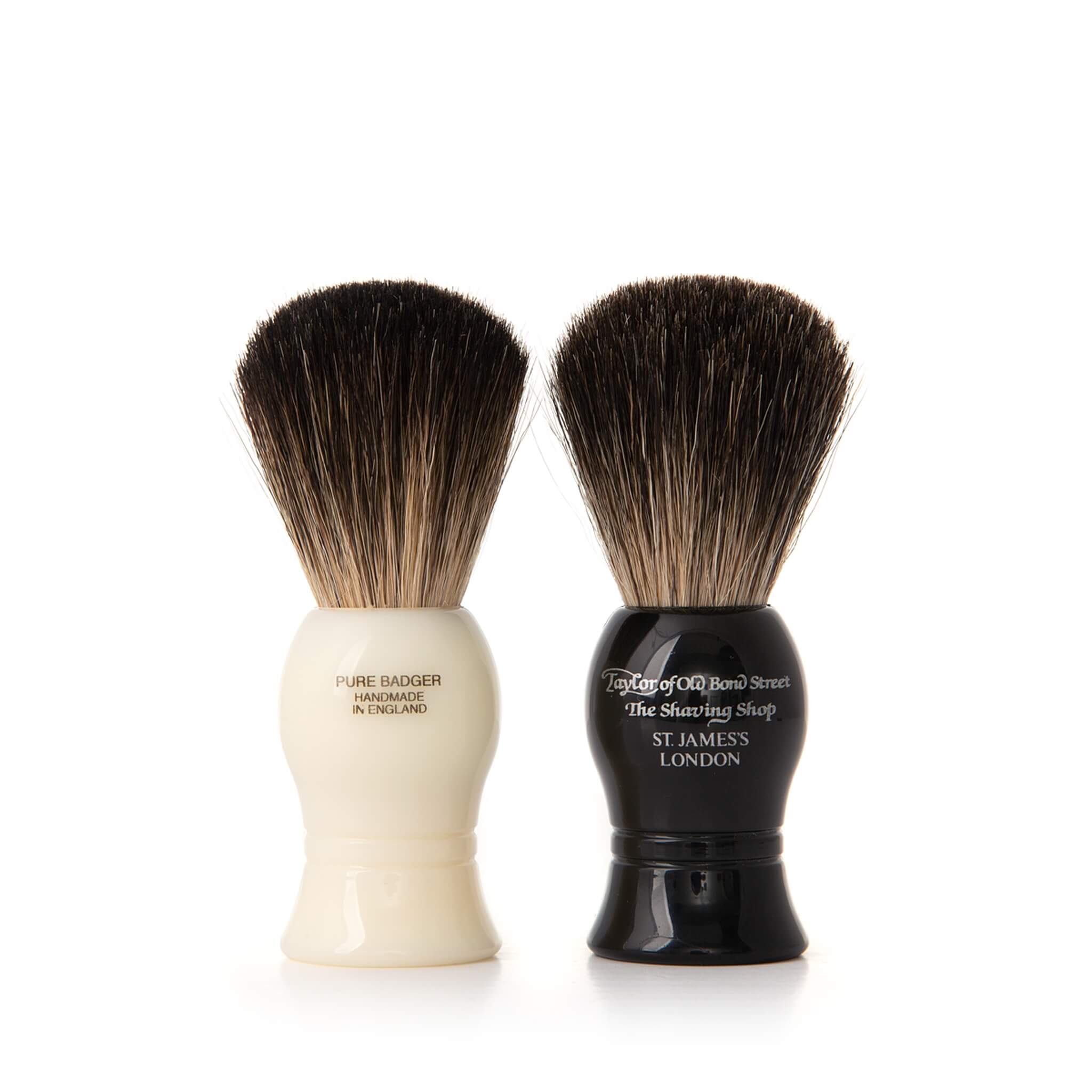 Shaving brush, Pure Badger, Starter, M, Black