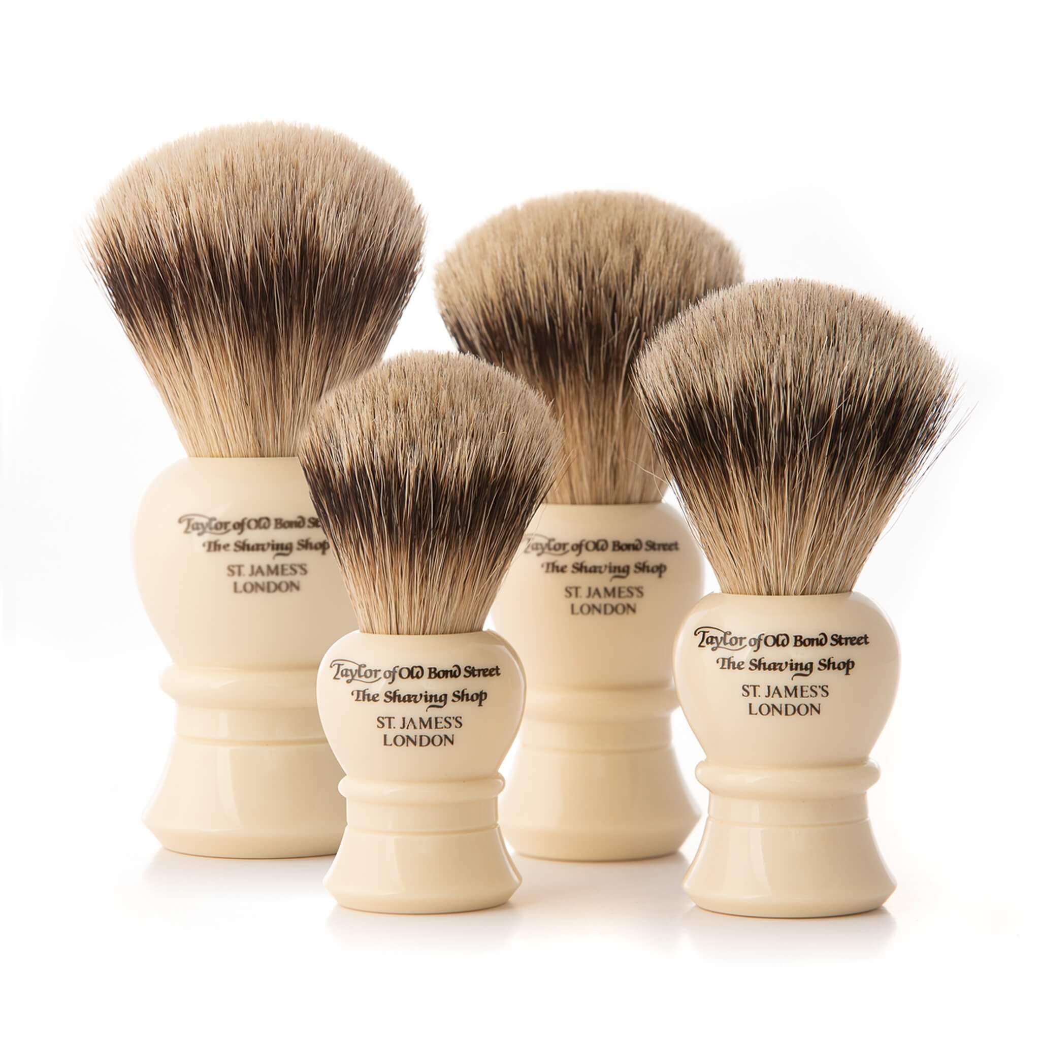 Shaving brush, Super Badger, Traditional, S, Ivory