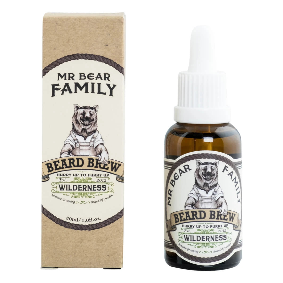 Beard oil, Beard Brew Oil, Wilderness, 30 ml.