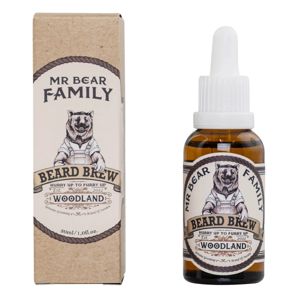 Beard oil, Beard Brew Oil, Woodland, 30 ml.