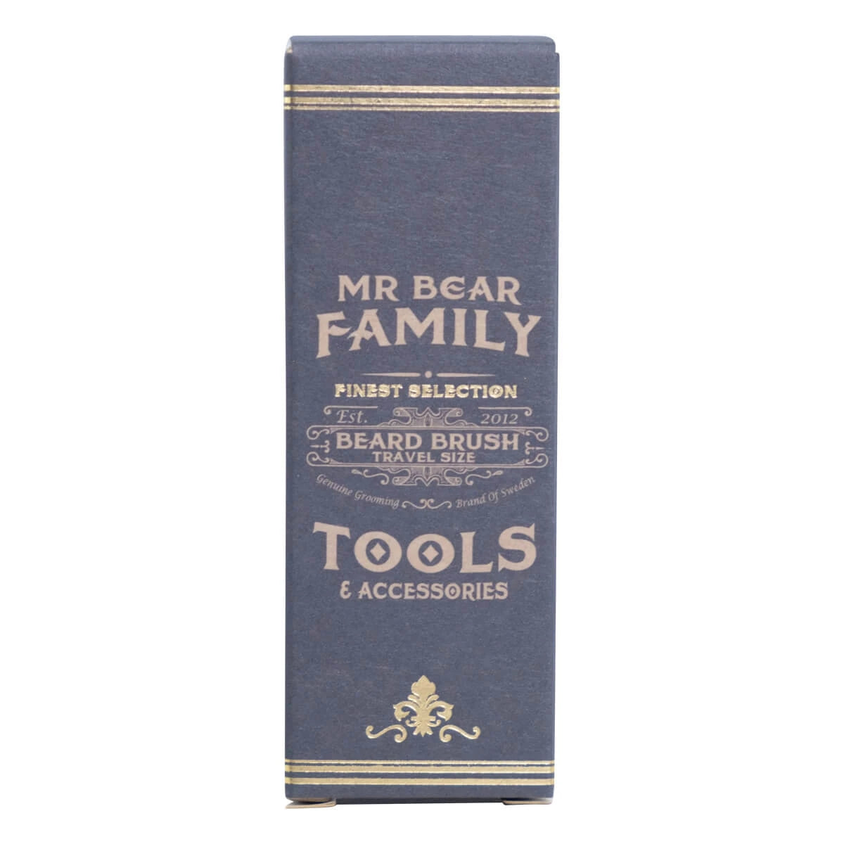 Travel size beard brush, Pear wood