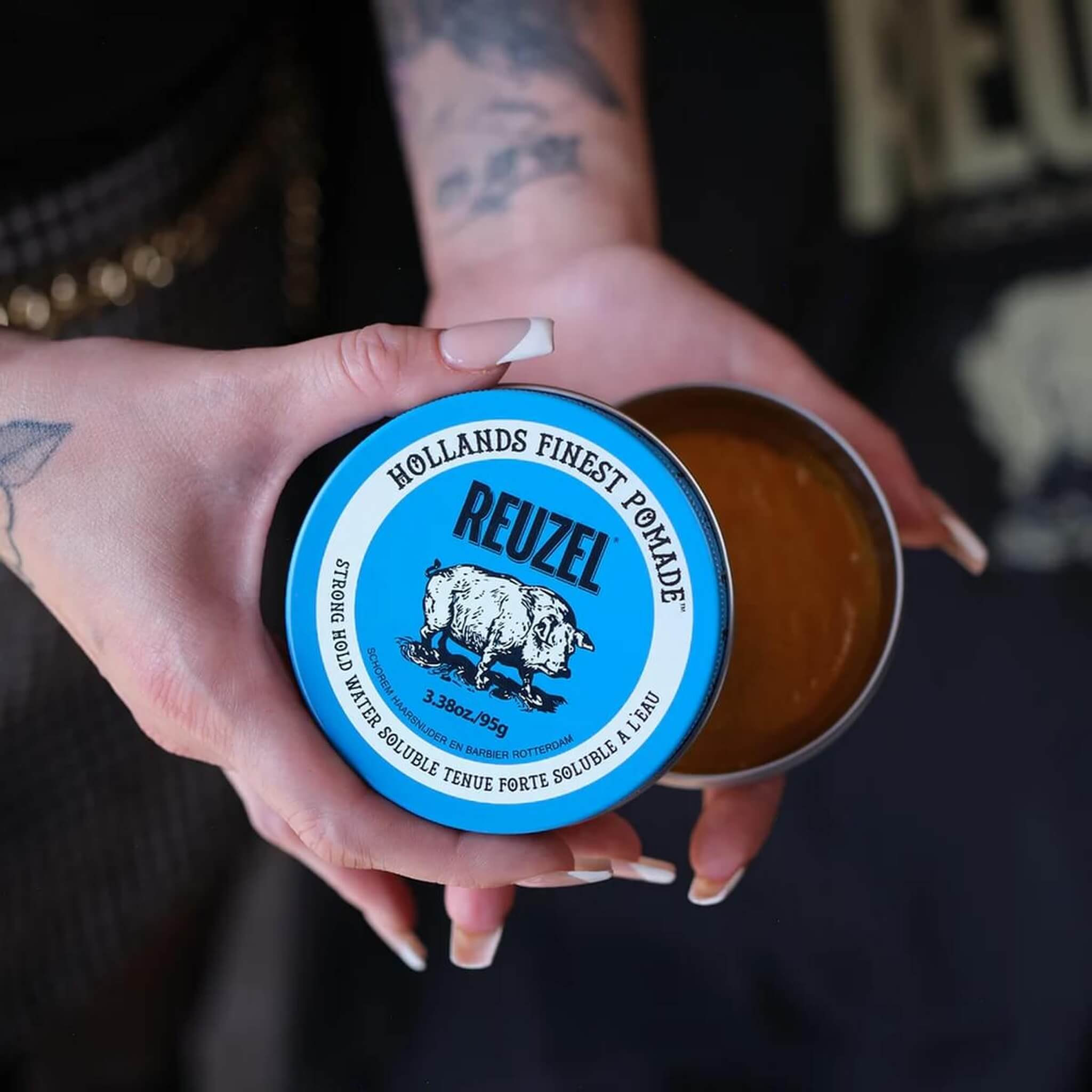 Blue Water Soluble Pomade - Strong Hold, 95 g.