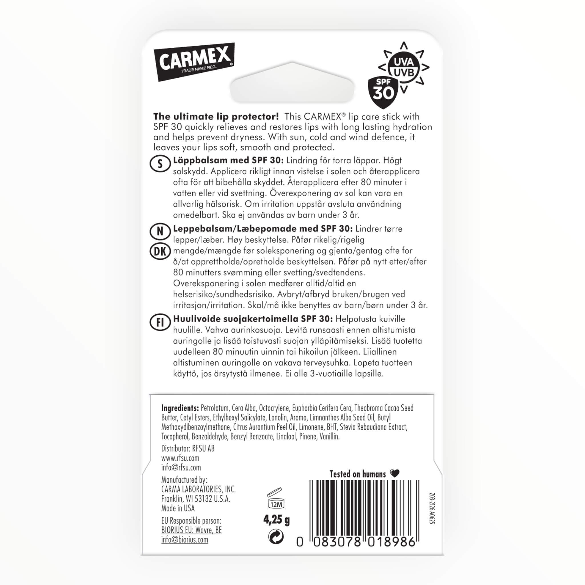 Læbepomade, Tropical Stick, SPF 30, 4.25 g.