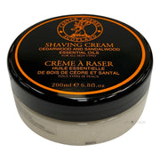 Shaving Cream, Cedarwood & Sandalwood Oils, 200 ml.