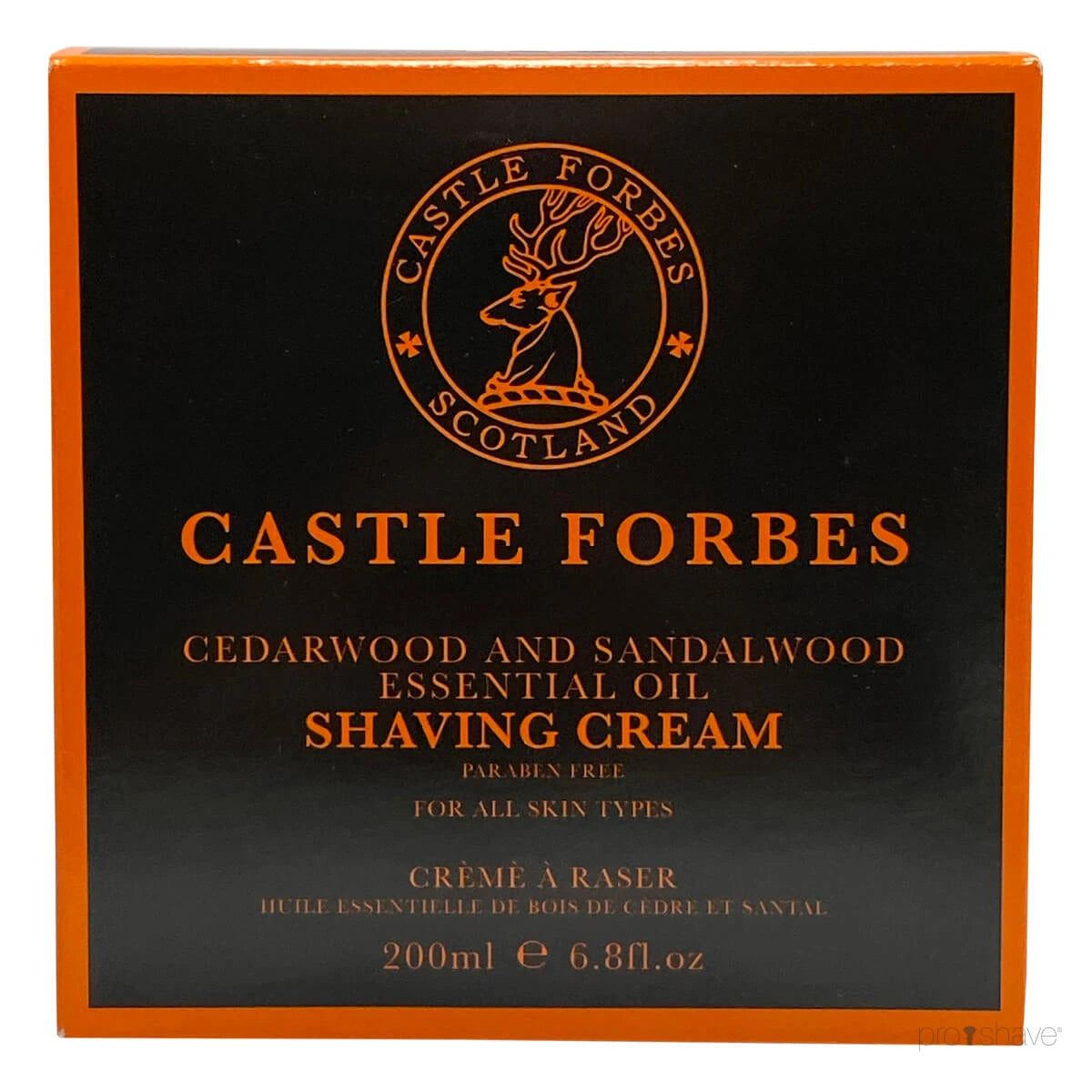 Shaving Cream, Cedarwood & Sandalwood Oils, 200 ml.
