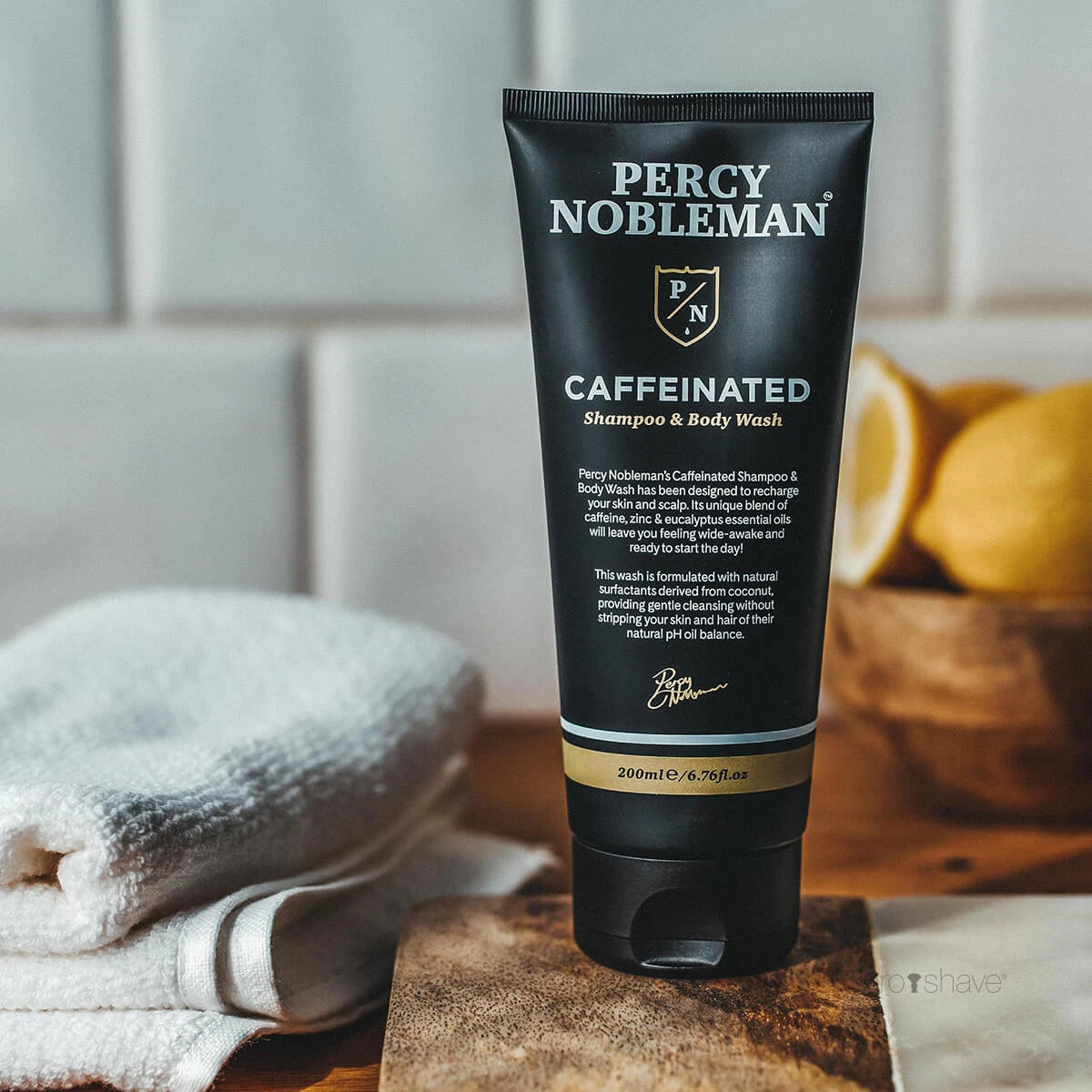 Caffeinated Shampoo & Body Wash, 200 ml.