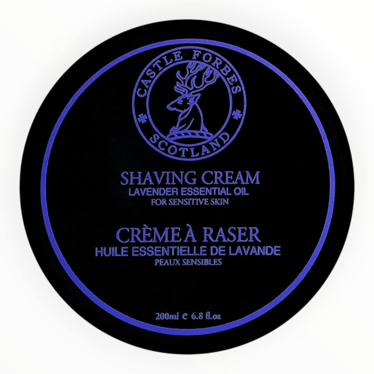 Shaving Cream, Lavender Essential Oil, 200 ml.