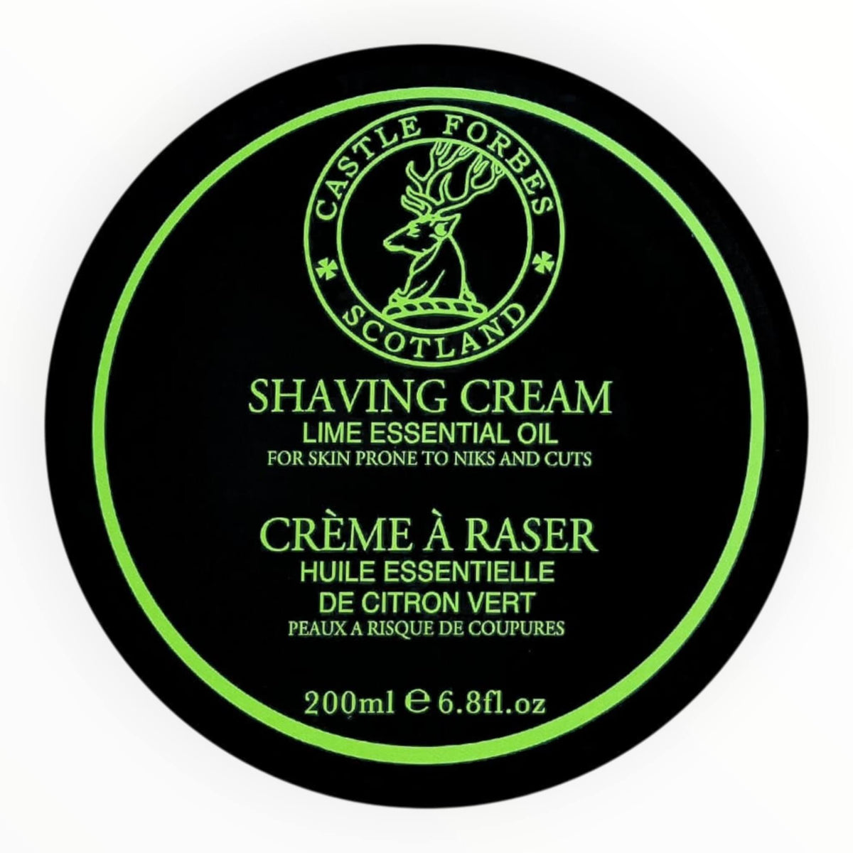 Shaving Cream, Lime Essential Oils, 200 ml.