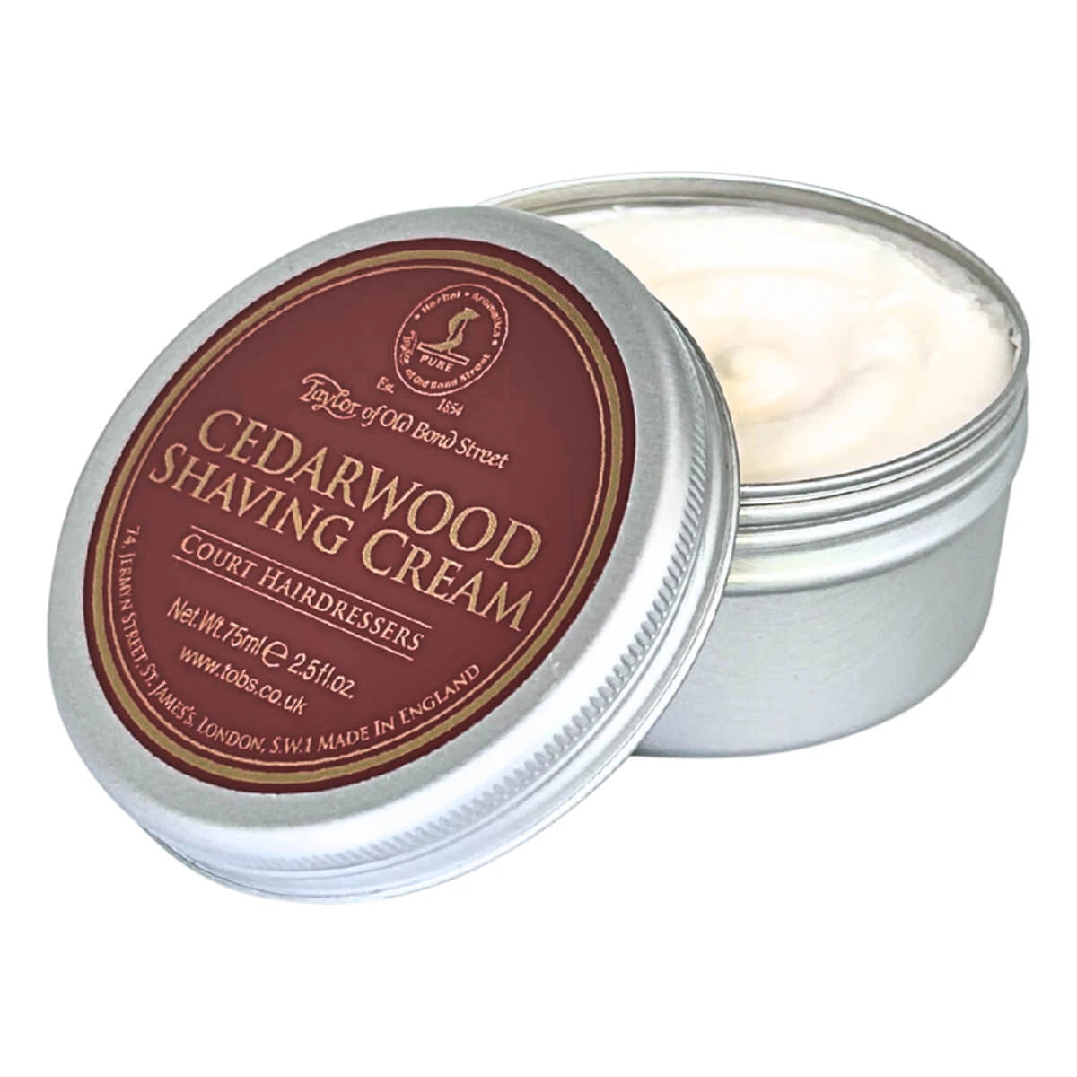 Shaving Cream, Cedarwood, 75 ml.