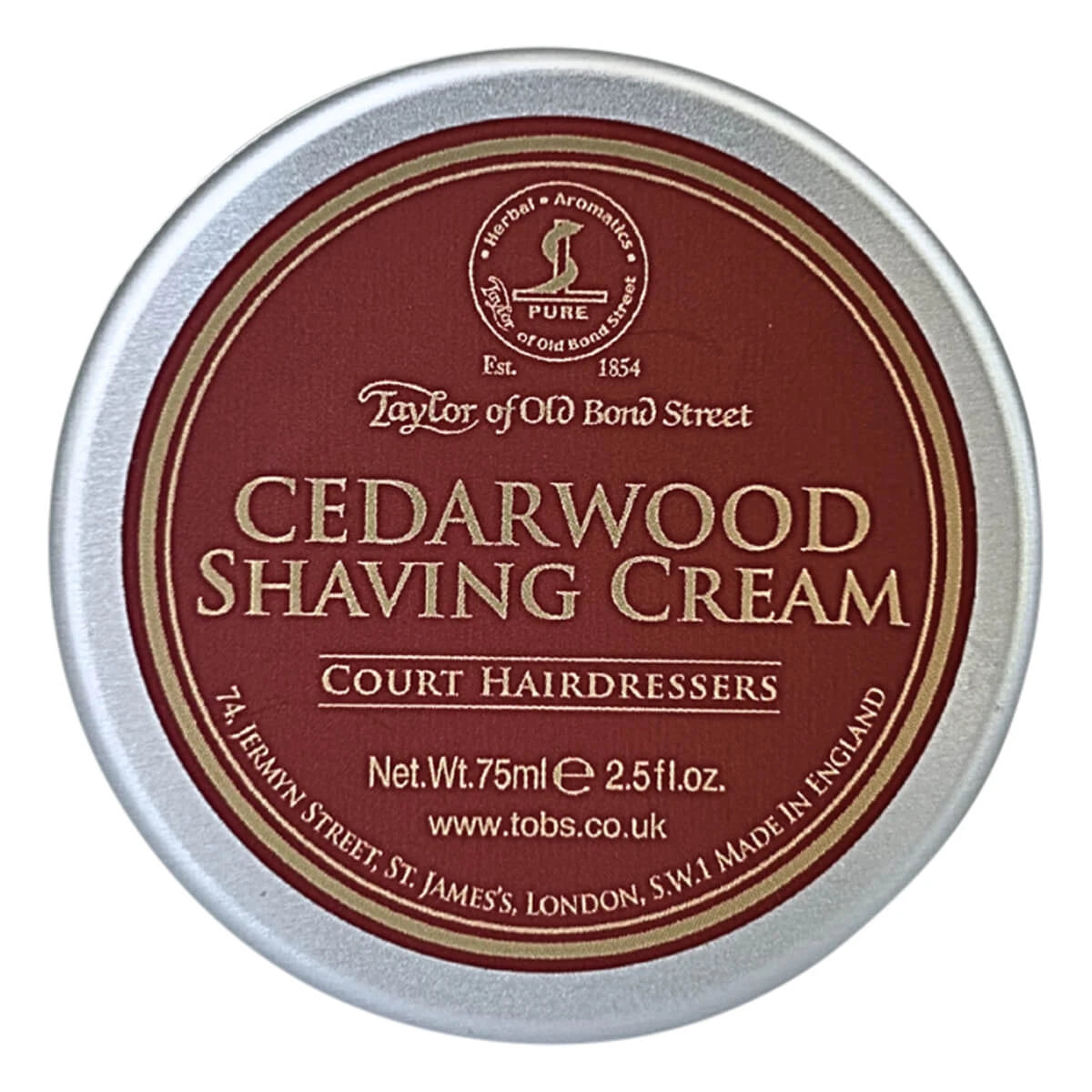 Shaving Cream, Cedarwood, 75 ml.