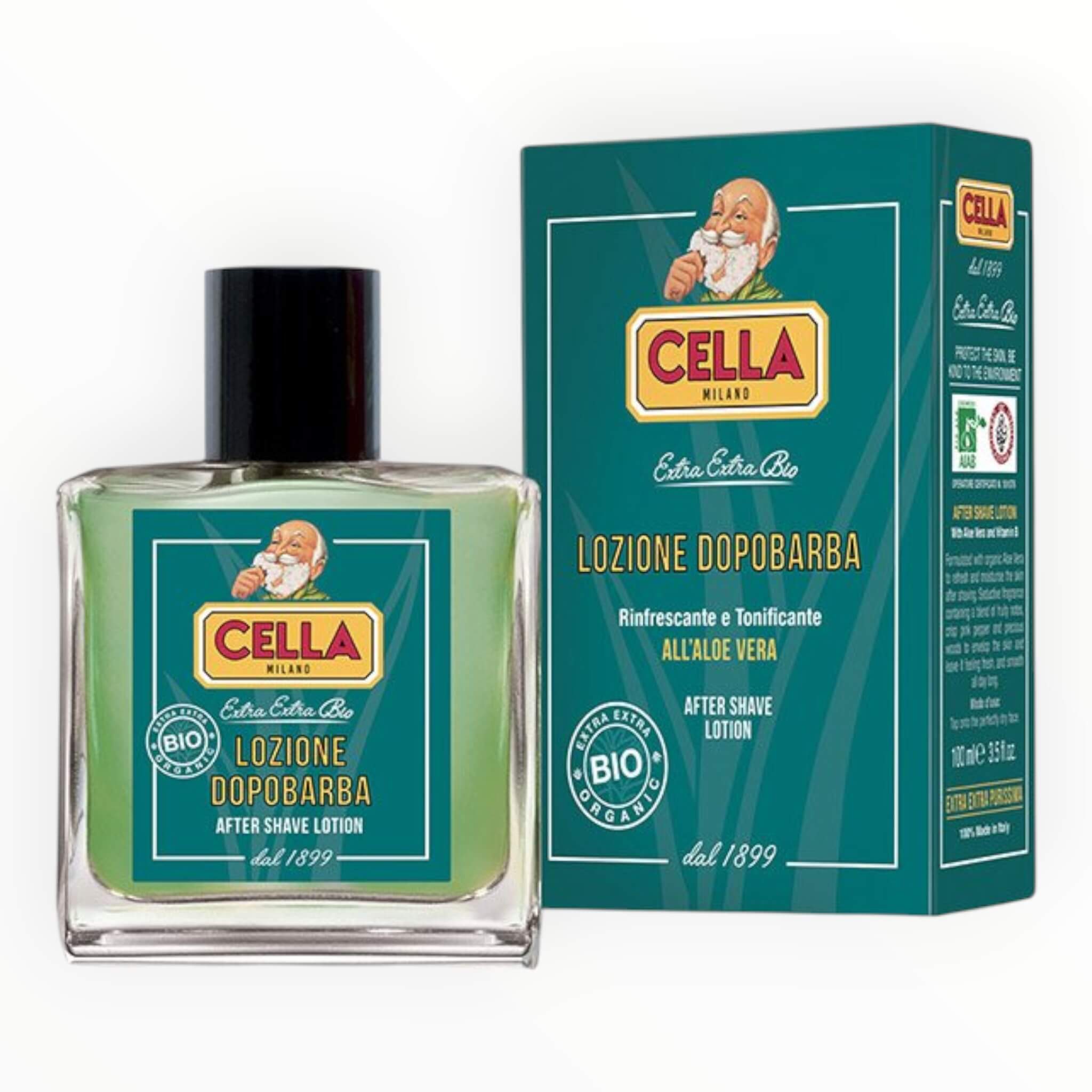 Organic Aftershave, Aloe Vera, 100 ml.