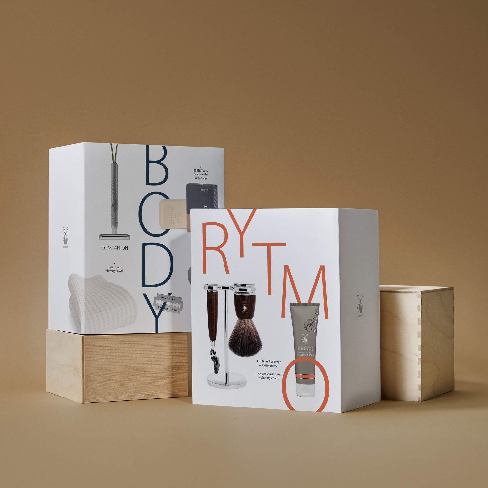 Gift box with shaving kit and shaving cream, Rytmo