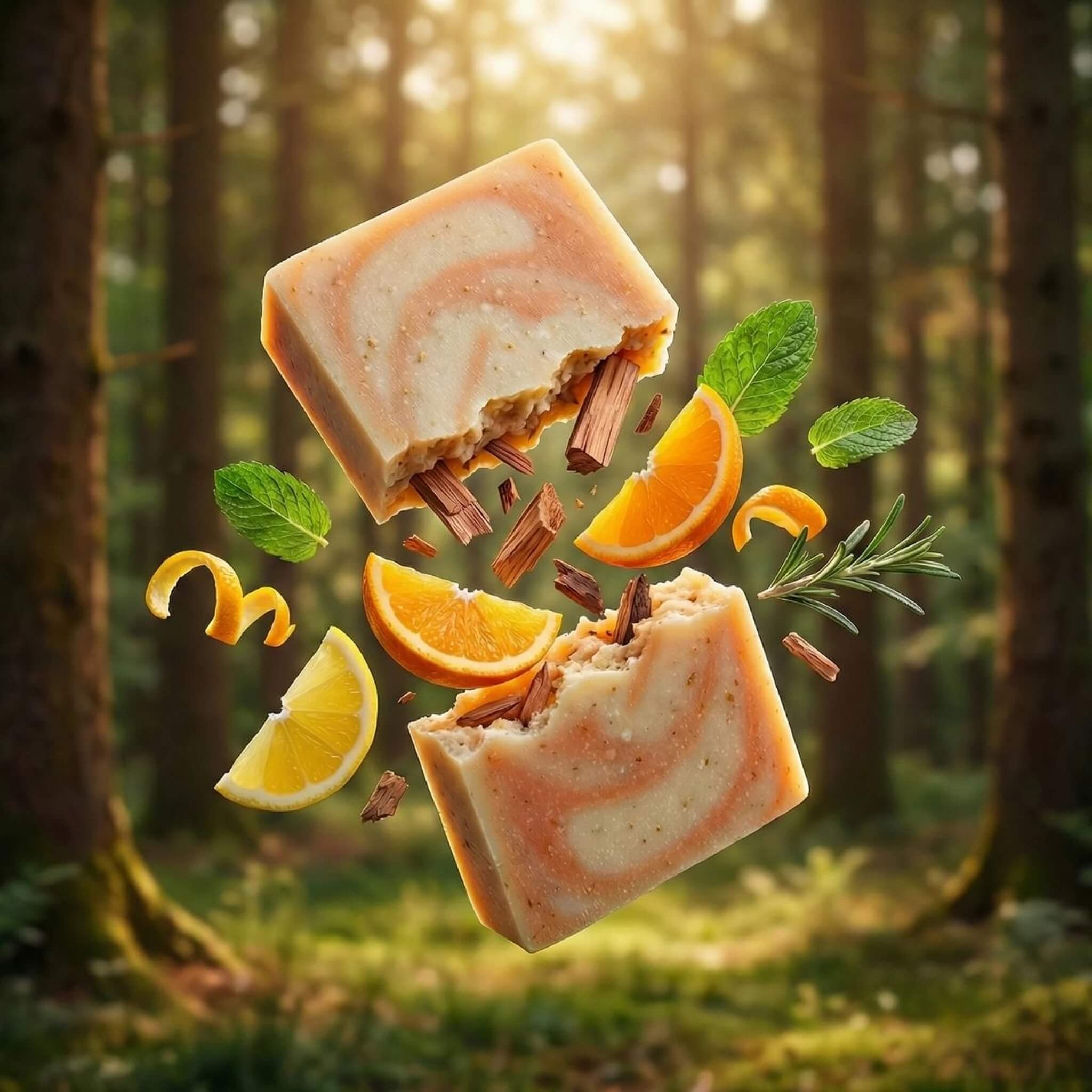 Soap, Citrus Cedarwood Scrub, 135 g.