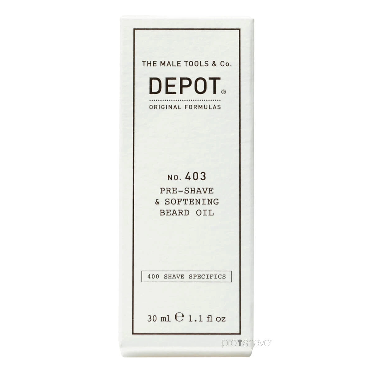 Pre-Shave & Softening Beard Oil, No. 403, 30 ml.