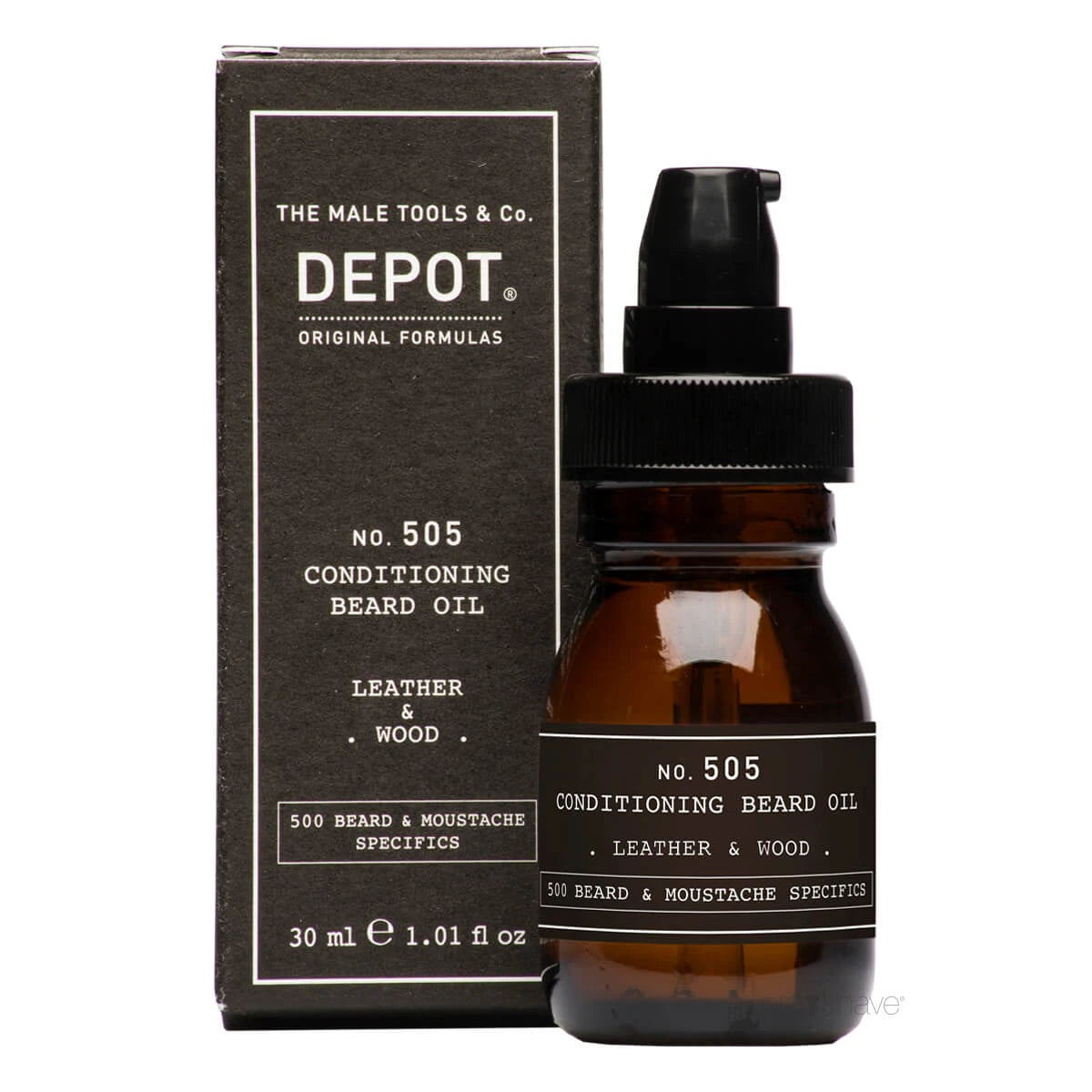 Conditioning Beard Oil, Leather & Wood, No. 505, 30 ml.