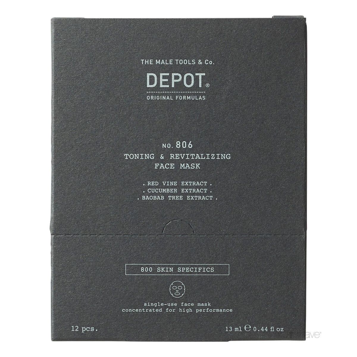 Toning & Revitalizing Face Mask, No. 806, 1 piece.