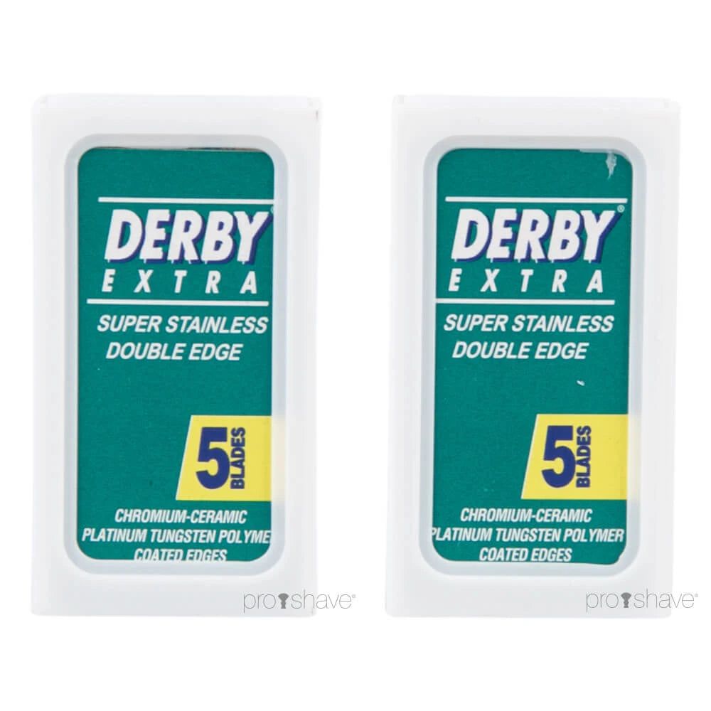 DE-Barber blades 10 pcs Extra Coated from Derby – Proshave