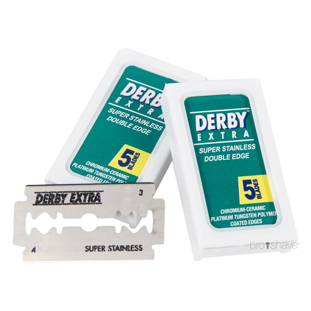 Extra, Coated DE-Barber blades, 2x5 pcs (10 pcs)