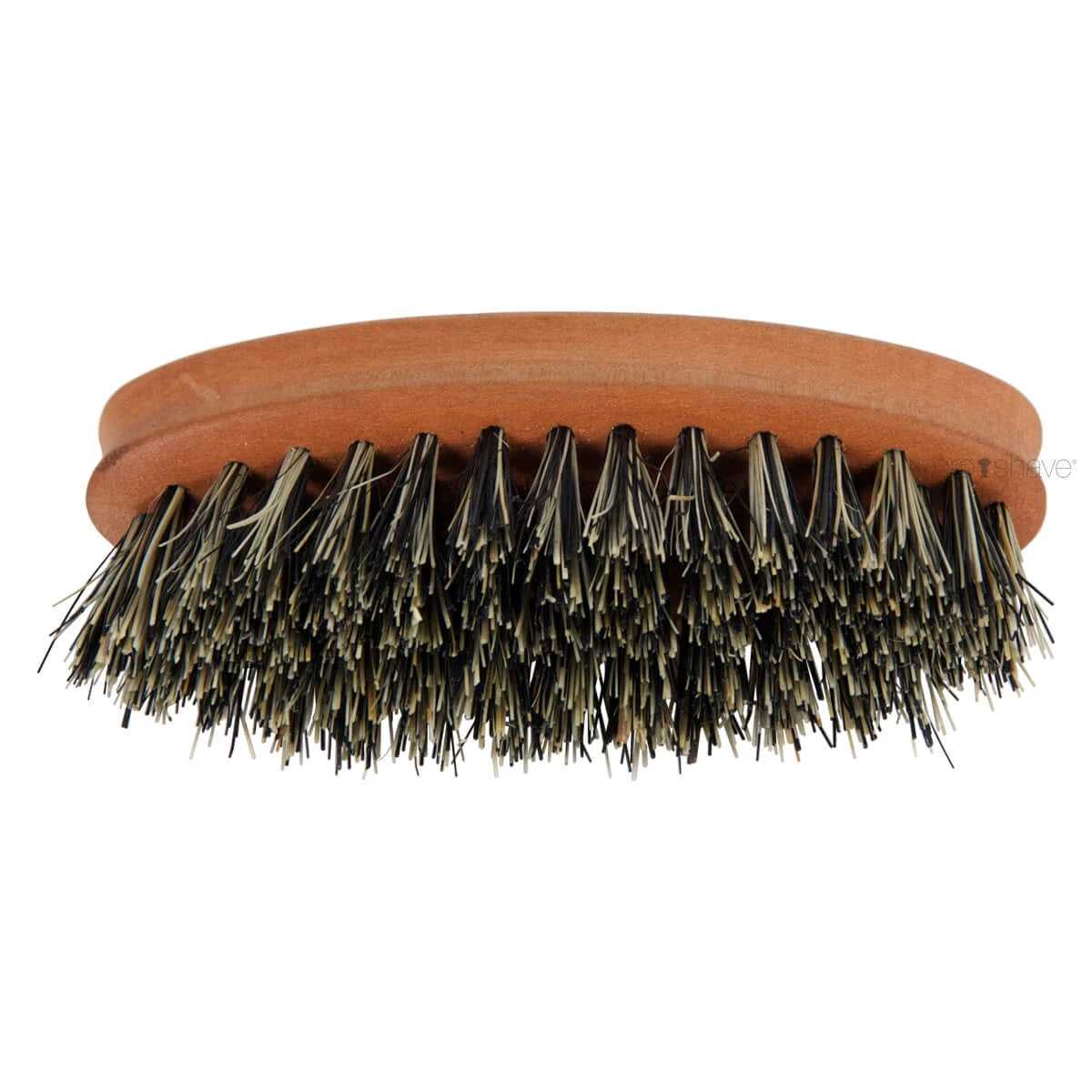 Beard brush in pear wood, Grey fibers (vegan)