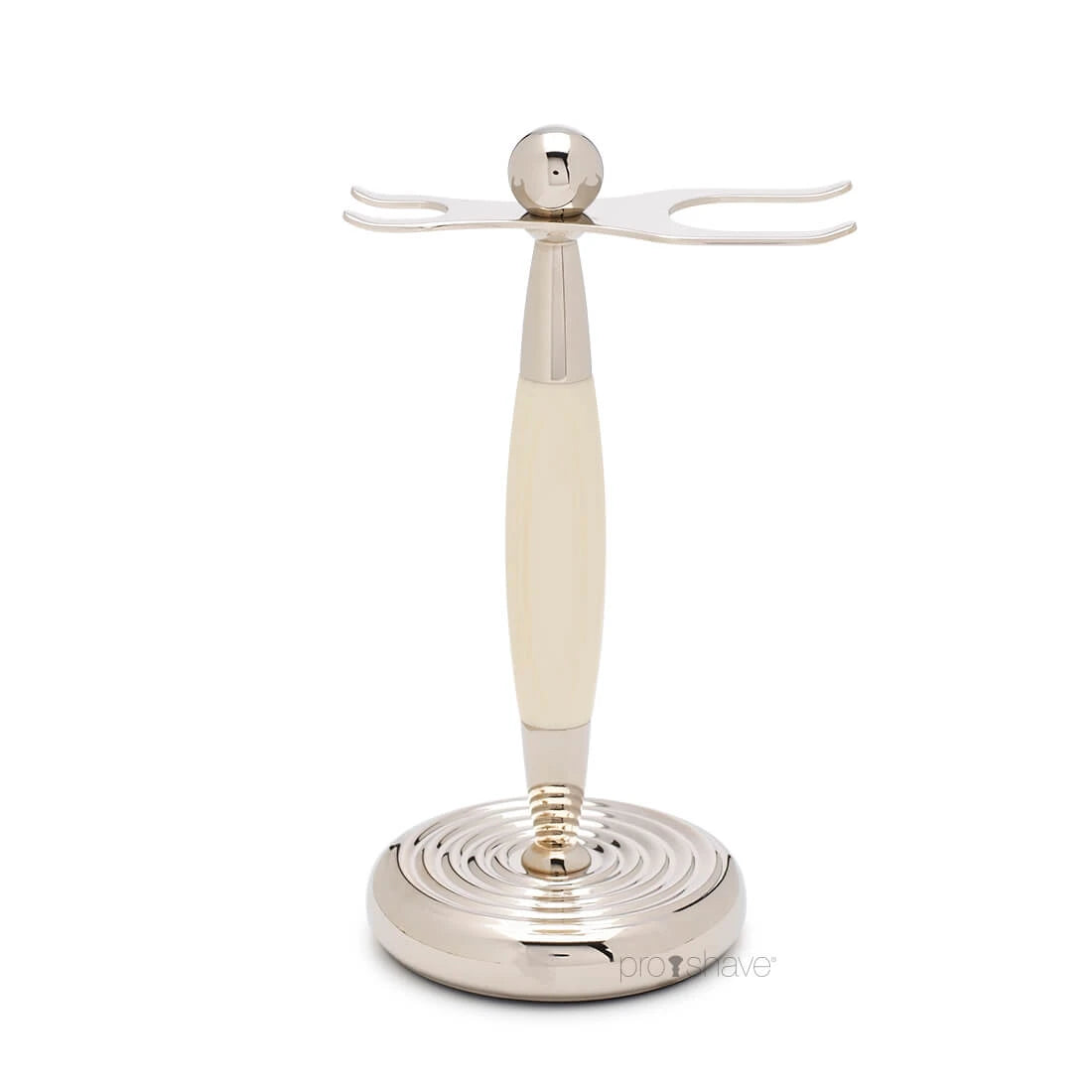 Shaving set with Fusion Shaver, Badger brush and holder, Edwardian, Faux Ivory