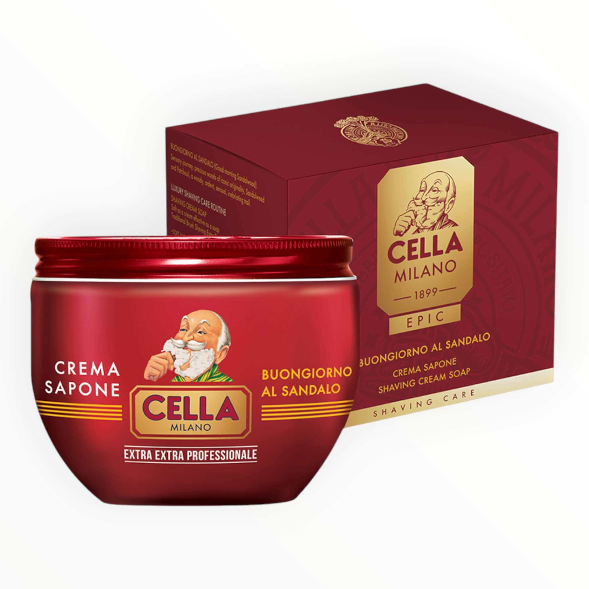 Epic Shaving Soap, Buongiorno al Sandalo, 300 ml.