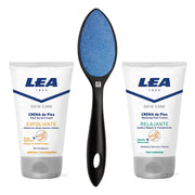 Foot care set with Ceramic Foot File (Black), Exfoliating Foot Scrub and Foot Cream
