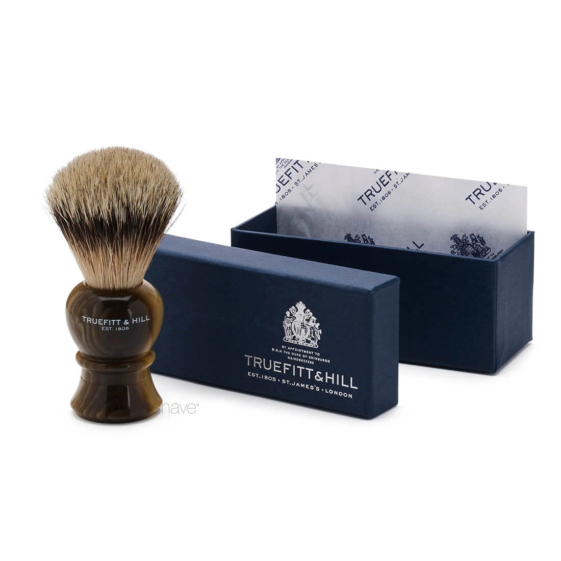Shaving brush, Regency, Super Badger, Faux Horn