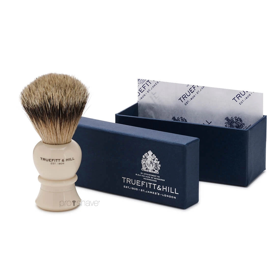 Shaving brush, Regency, Super Badger, Faux Ivory