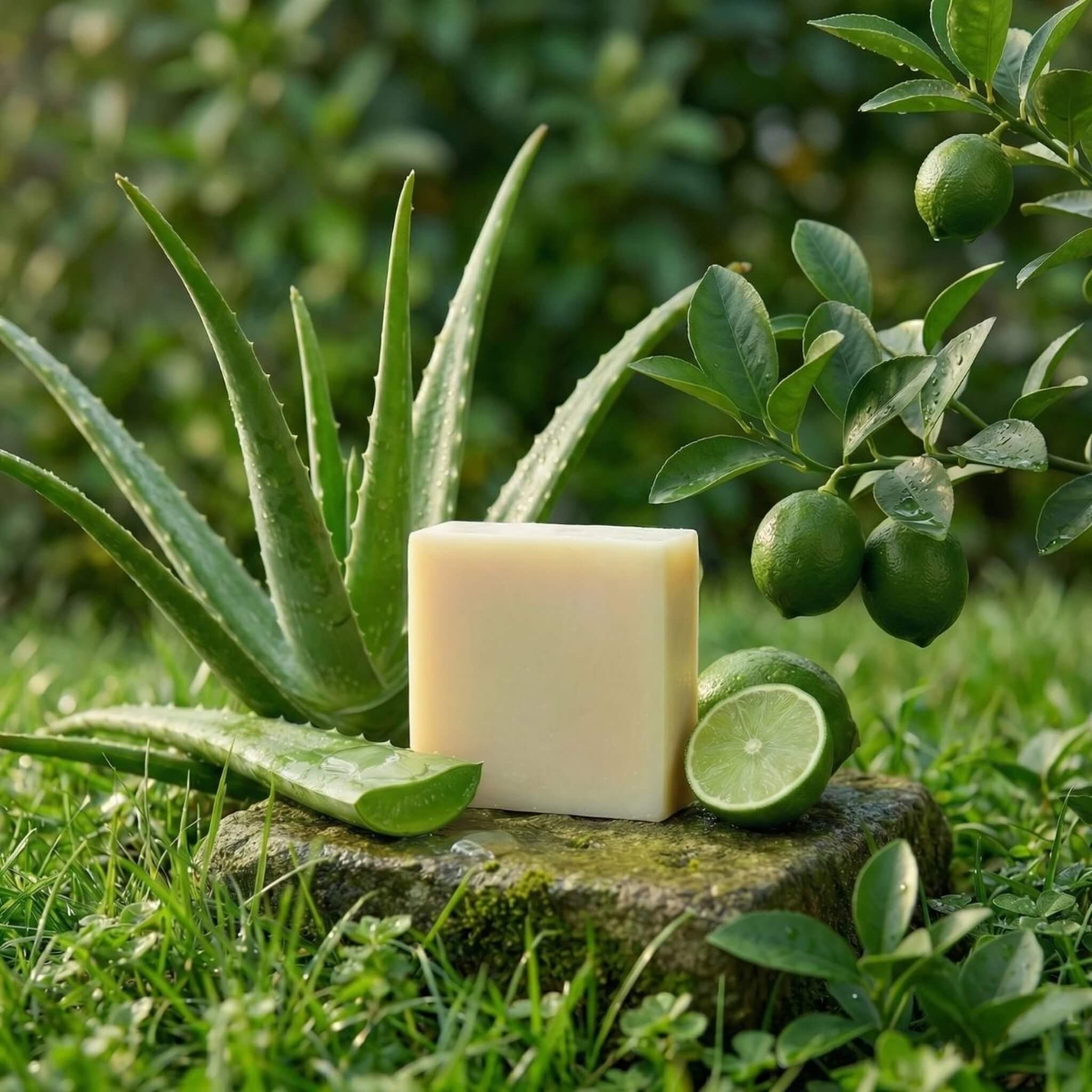 Soap, Fresh Lime and Aloe, 135 g.