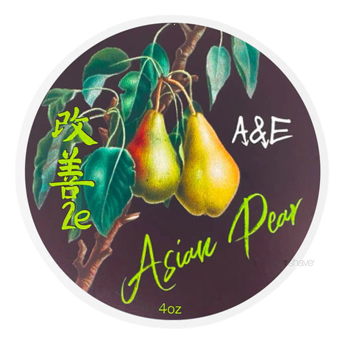 Shaving soap, Asian Pear, 118 ml.