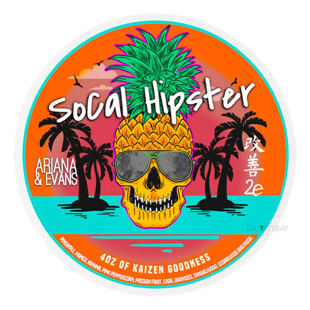 Shaving soap, SoCal Hipster, 118 ml.