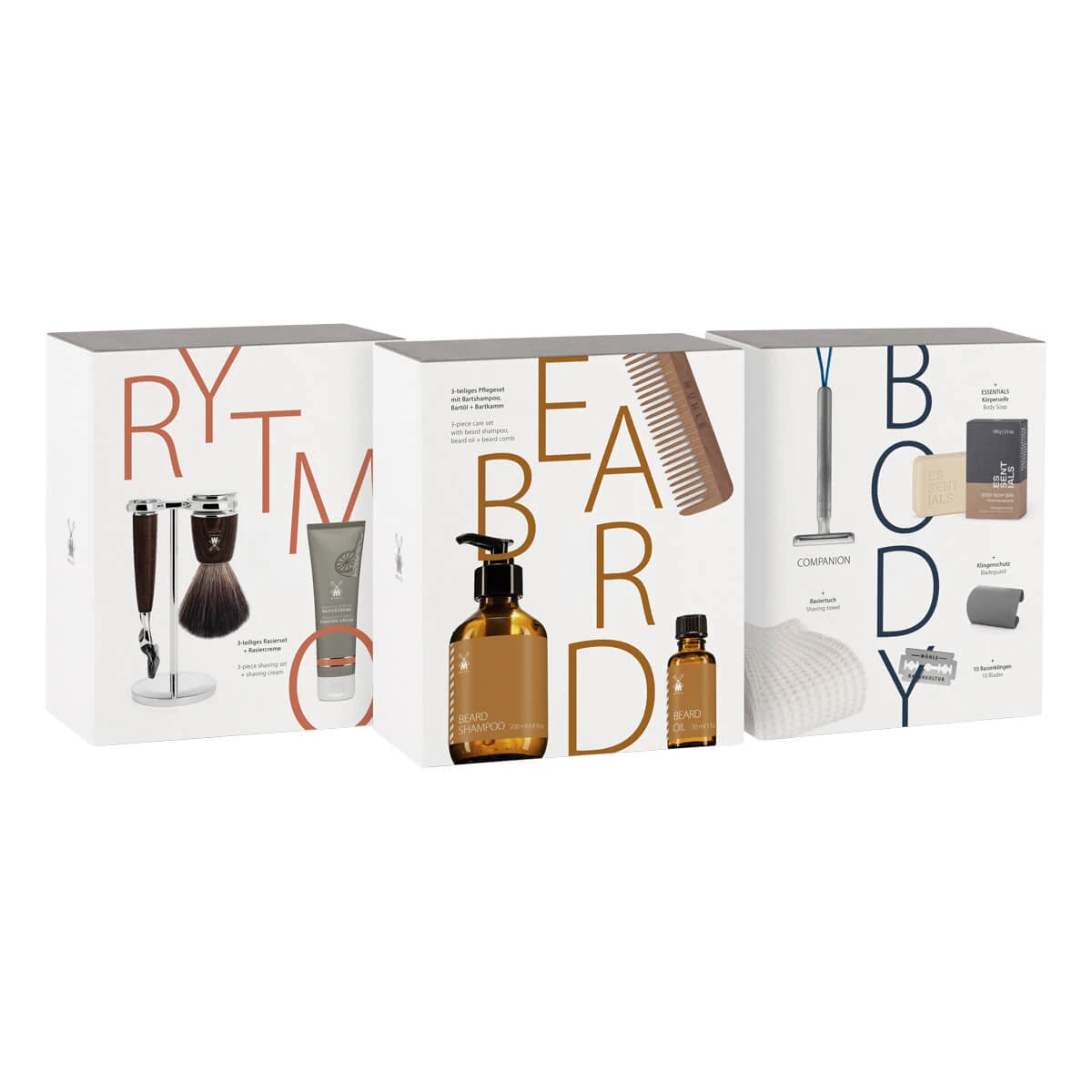 Beard care gift box, 3 pieces