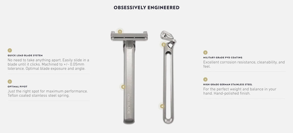 Genesis Single Edge Shaver, Silver