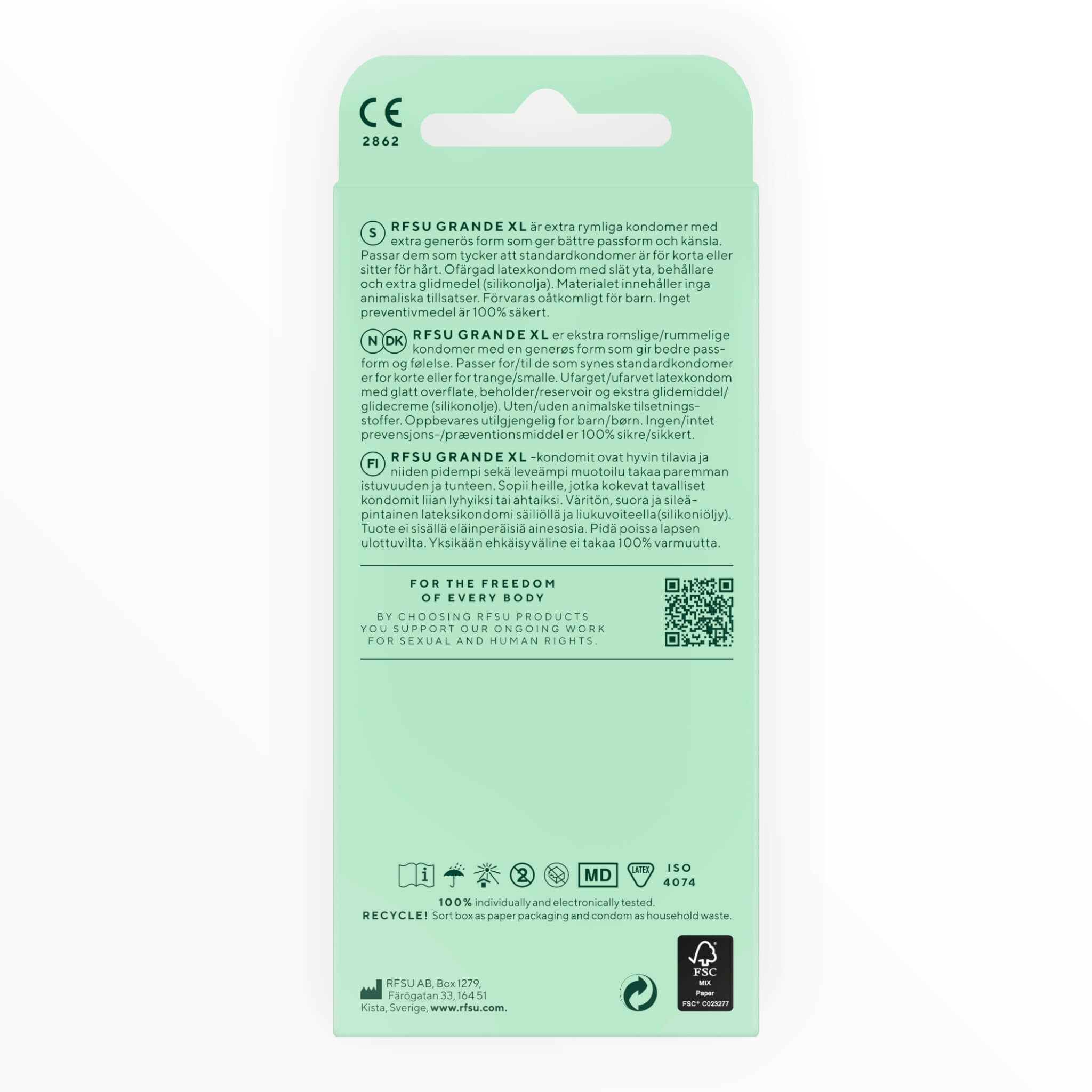 Grande XL Condoms, 10-pack