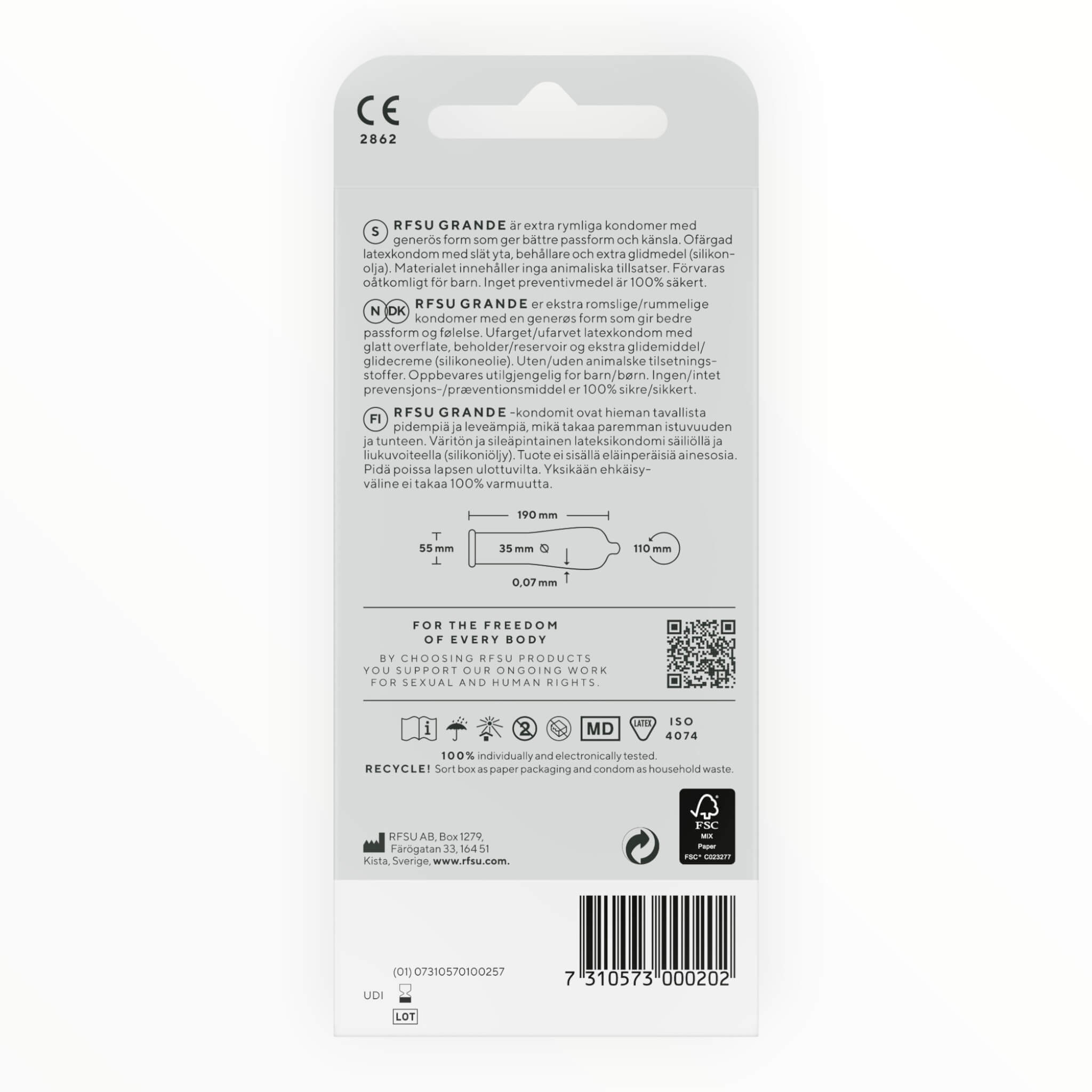 Grande Condoms, 10-pack