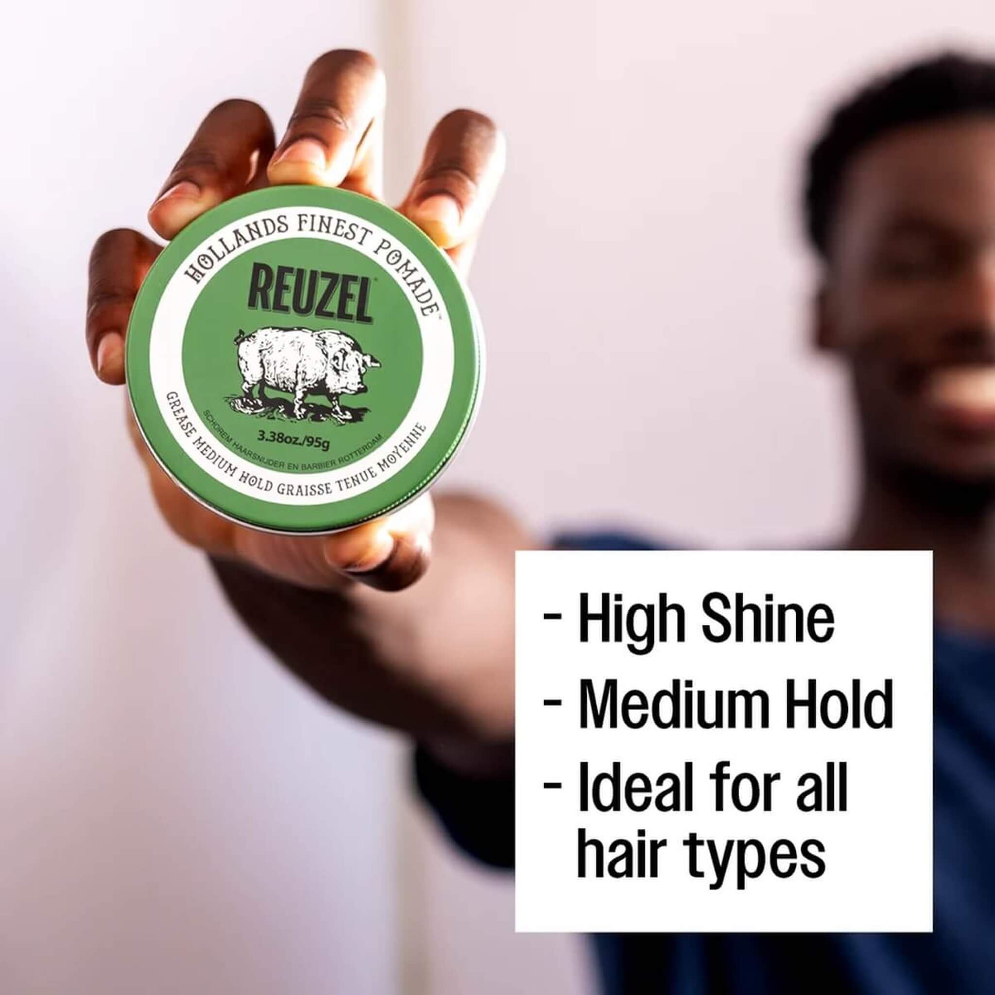 Green Grease Pomade - Medium Hold, 95 g.