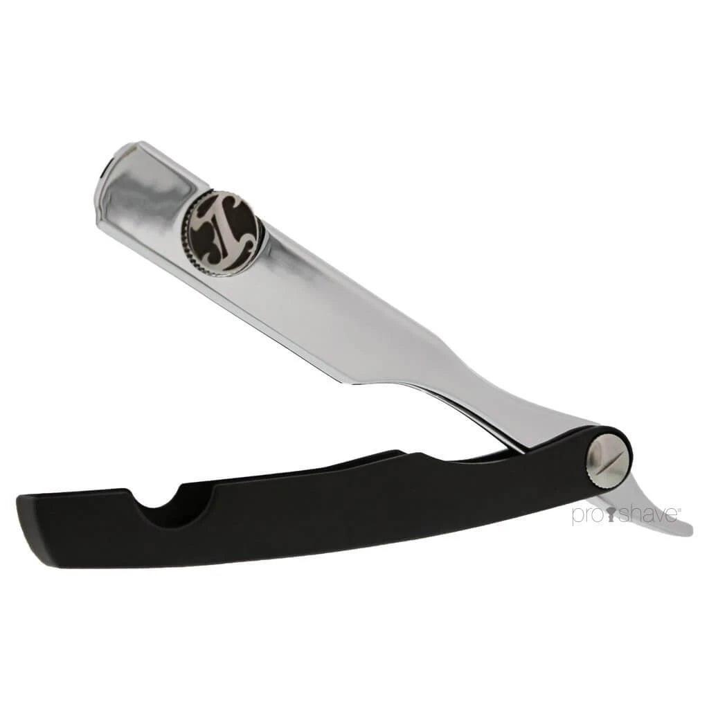 Straight razor, Matte Black & Chrome