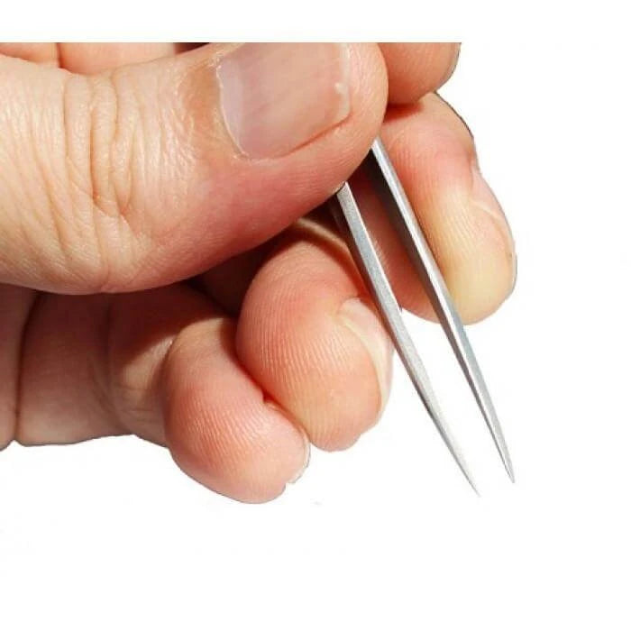 Tweezers, Flat and Pointed, Stainless Steel
