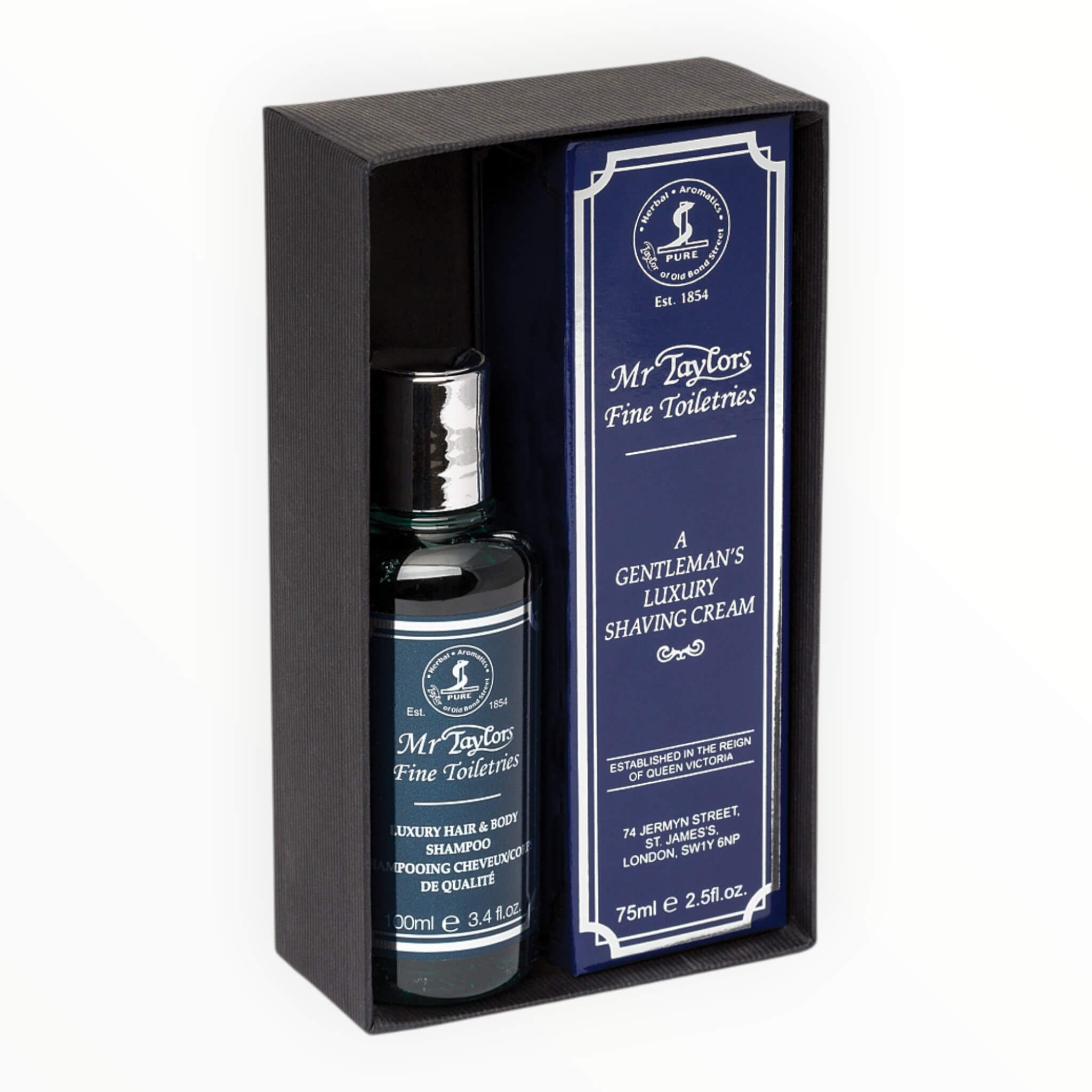 Gift set with Shaving Cream and Hair & Body Shampoo, Mr. Taylor
