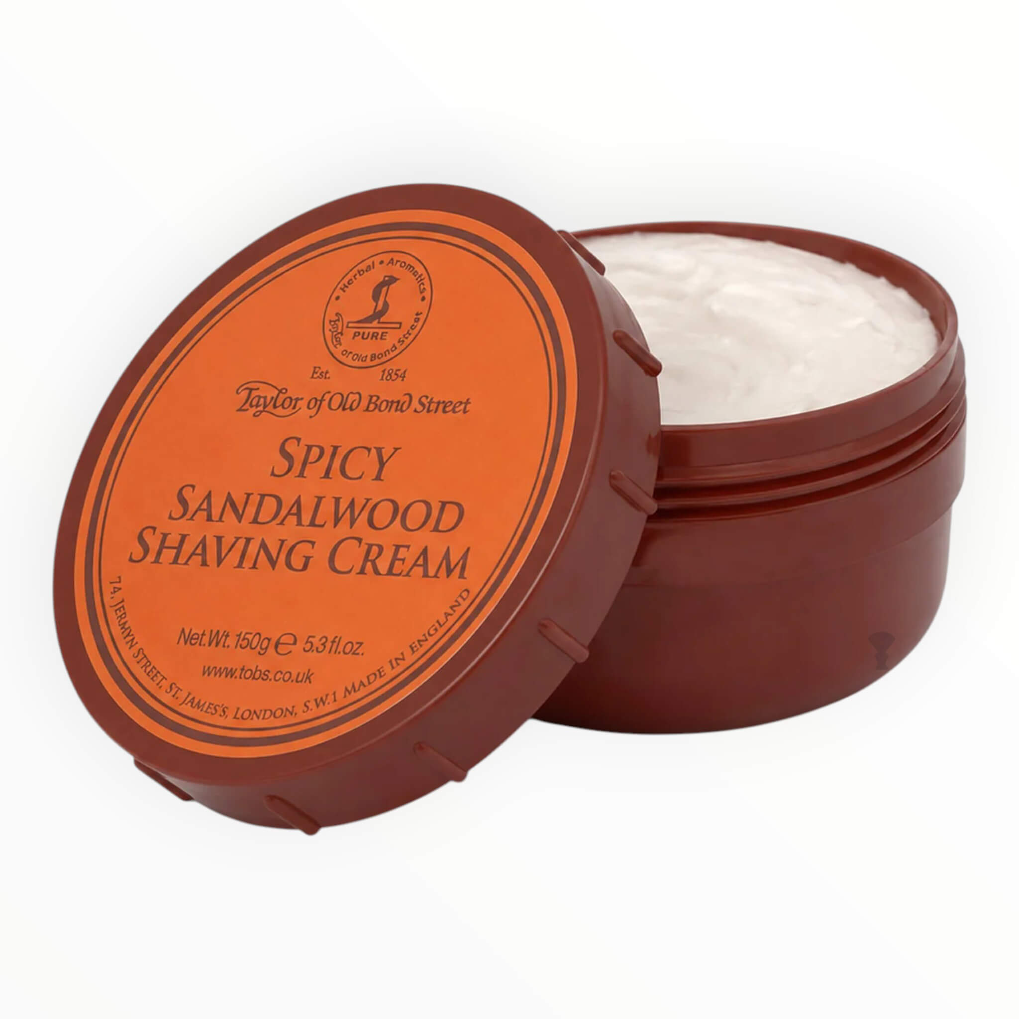 Taylor Of Old Bond Street Shaving Cream, Spicy Sandalwood, 150 g