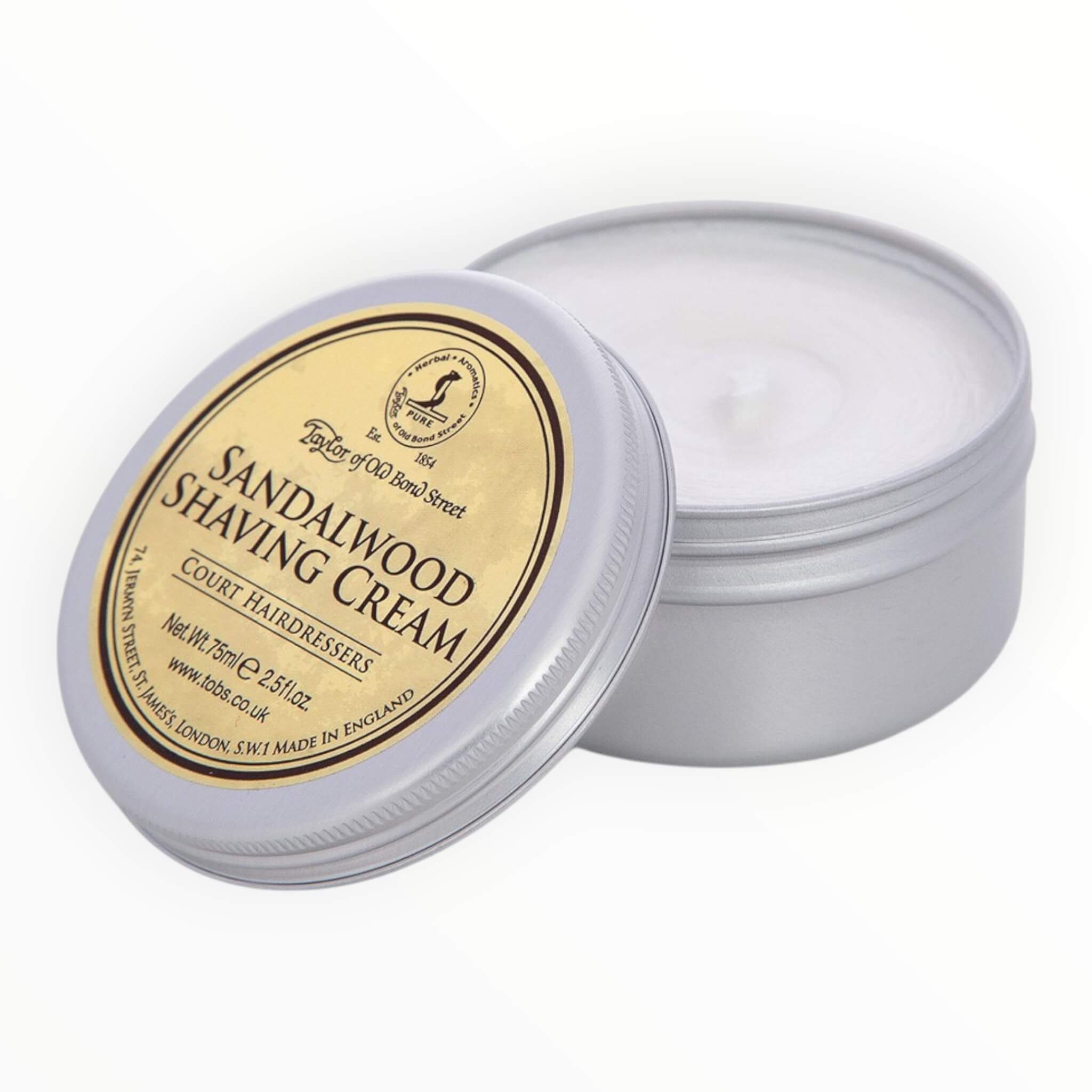 Shaving cream, Sandalwood, 75 ml.